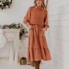 Women Pink Desert Dresses | The Isla Rose Dress In Mauve