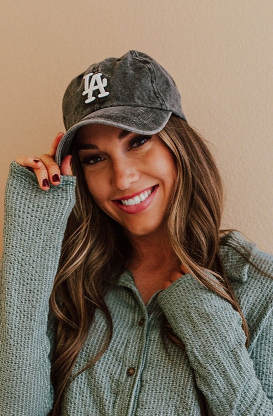 Women Pink Desert | The Los Angeles Baseball Hat In Charcoal