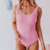 Women Pink Desert One-Pieces | Scrunch One Piece In Cotton Candy Pink By Sarah Tripp X Pink Desert