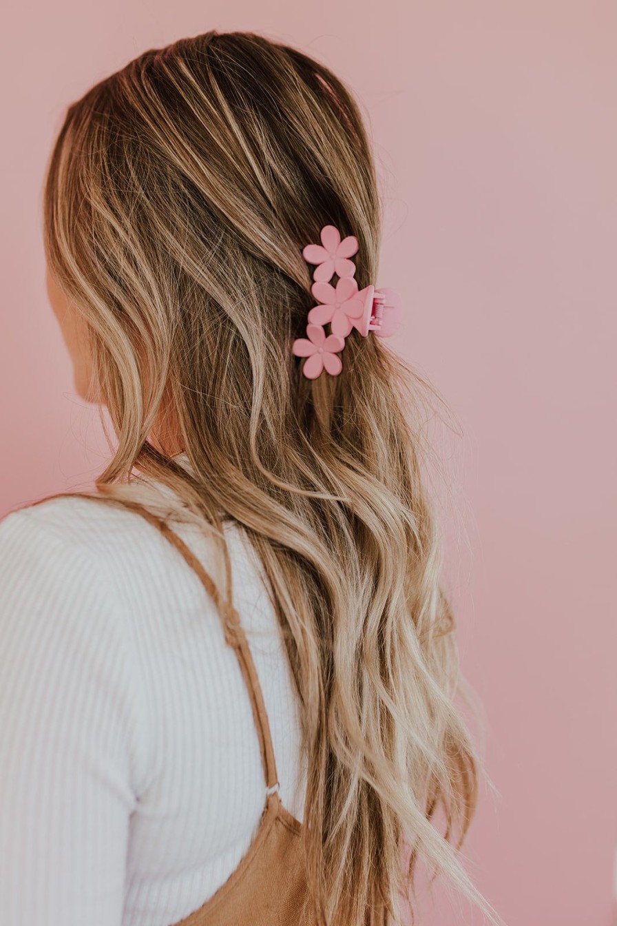 Women Pink Desert | The Flower Patch Claw Hair Clip