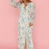 Women Pink Desert Dresses | The Lainey Dress In Blue And Yellow Floral