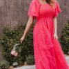 Women Pink Desert Dresses | The Enchanted Dress In Raspberry Tulle By Pink Desert