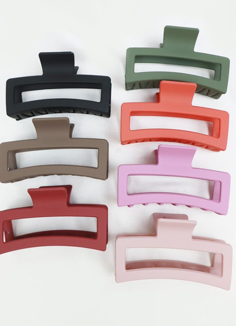 Women Pink Desert | The Matte Jumbo Claw Clip (7 Colors)