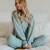 Women Pink Desert Tops | The Dottie Lounge Set In Mint