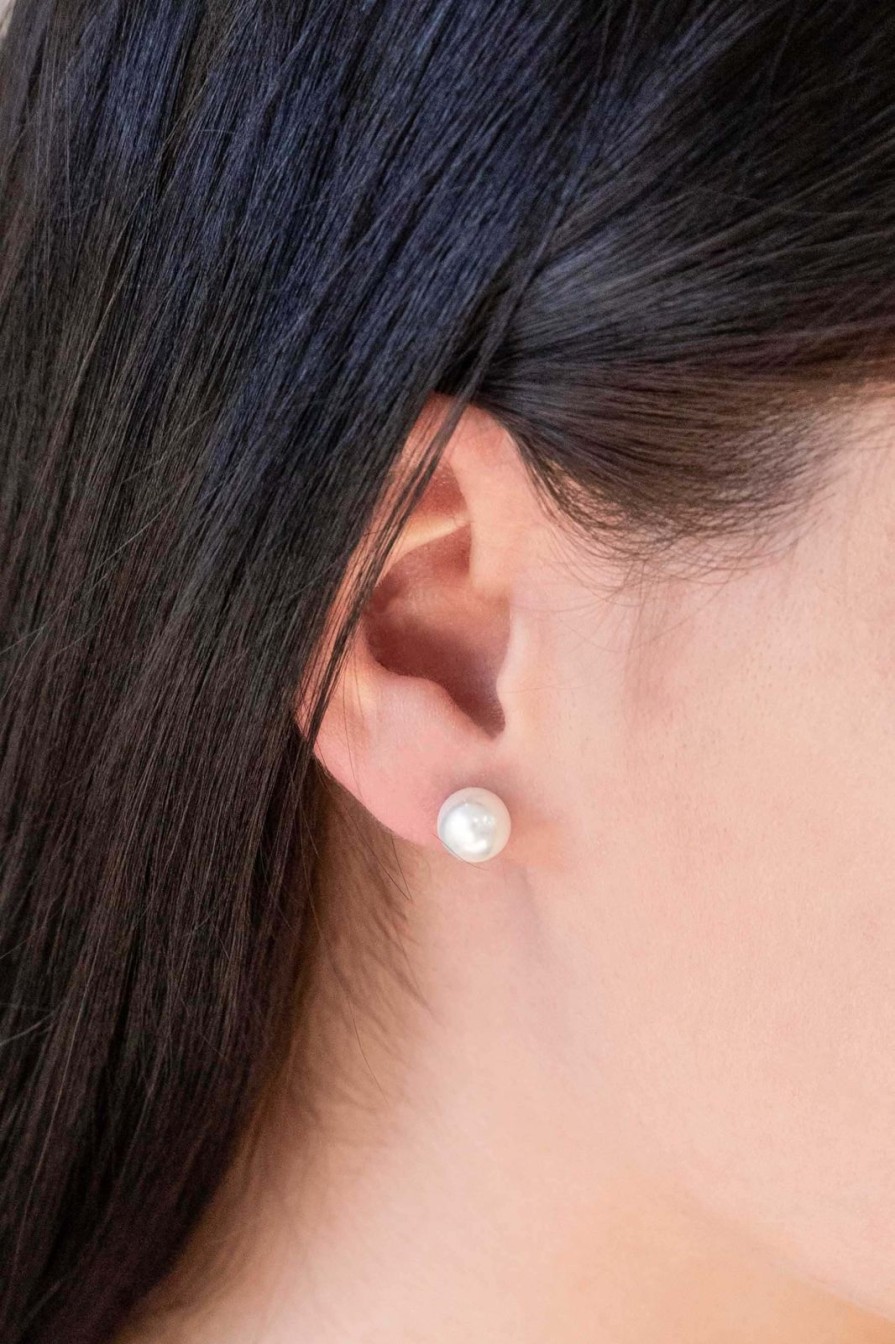 Women Pink Desert | The Dainty Pearl Studs