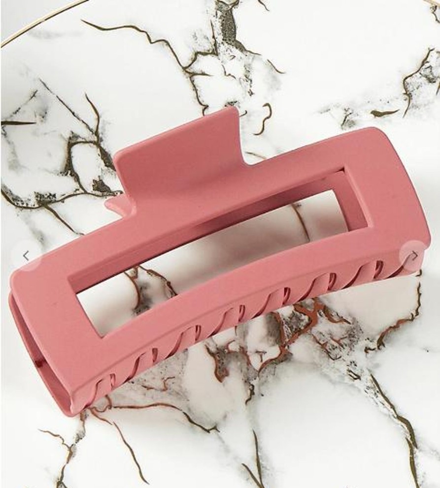 Women Pink Desert | The Rectangle Claw Clip