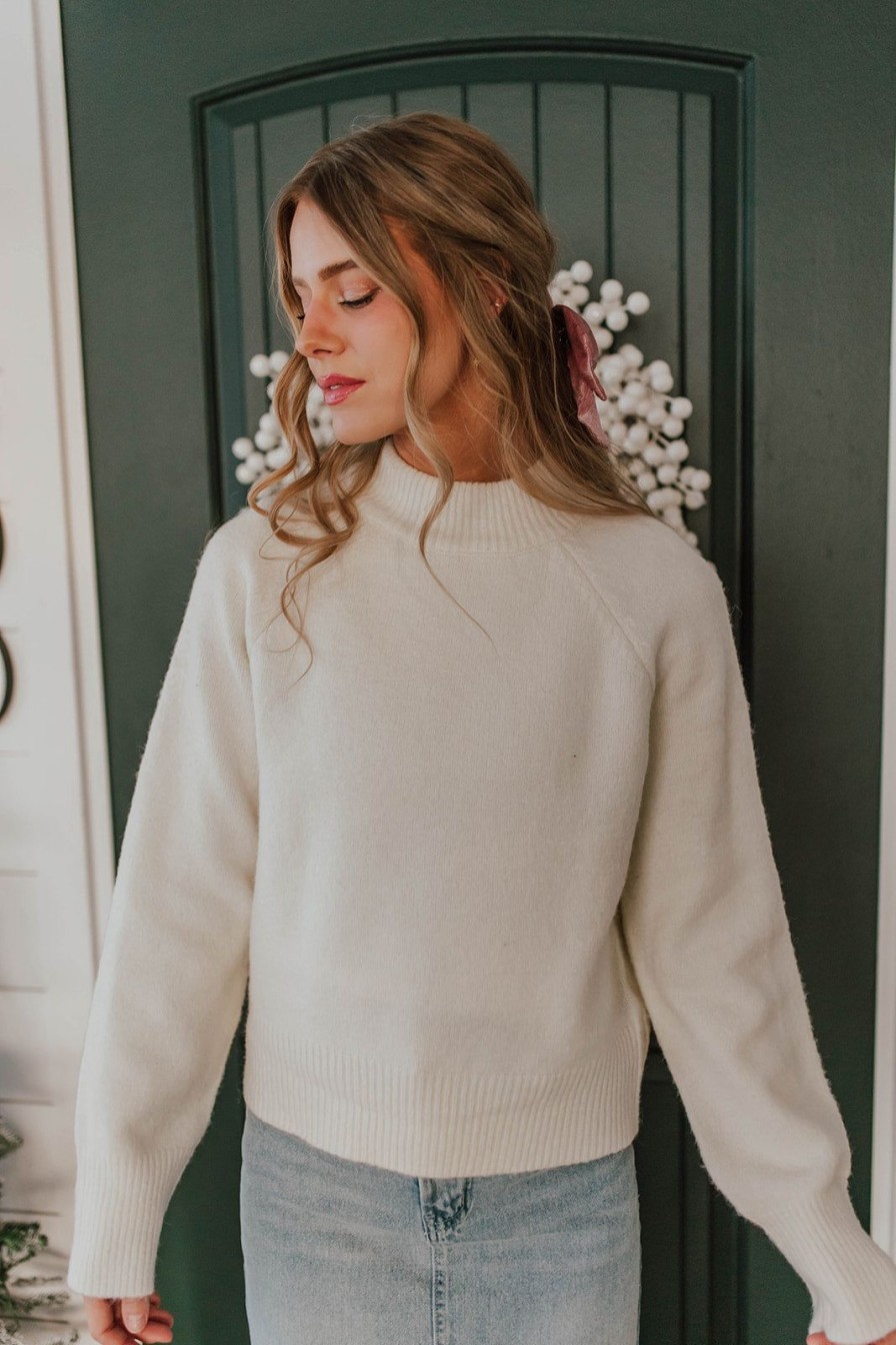 Women Pink Desert Tops | The Colbi Sweater In Cream