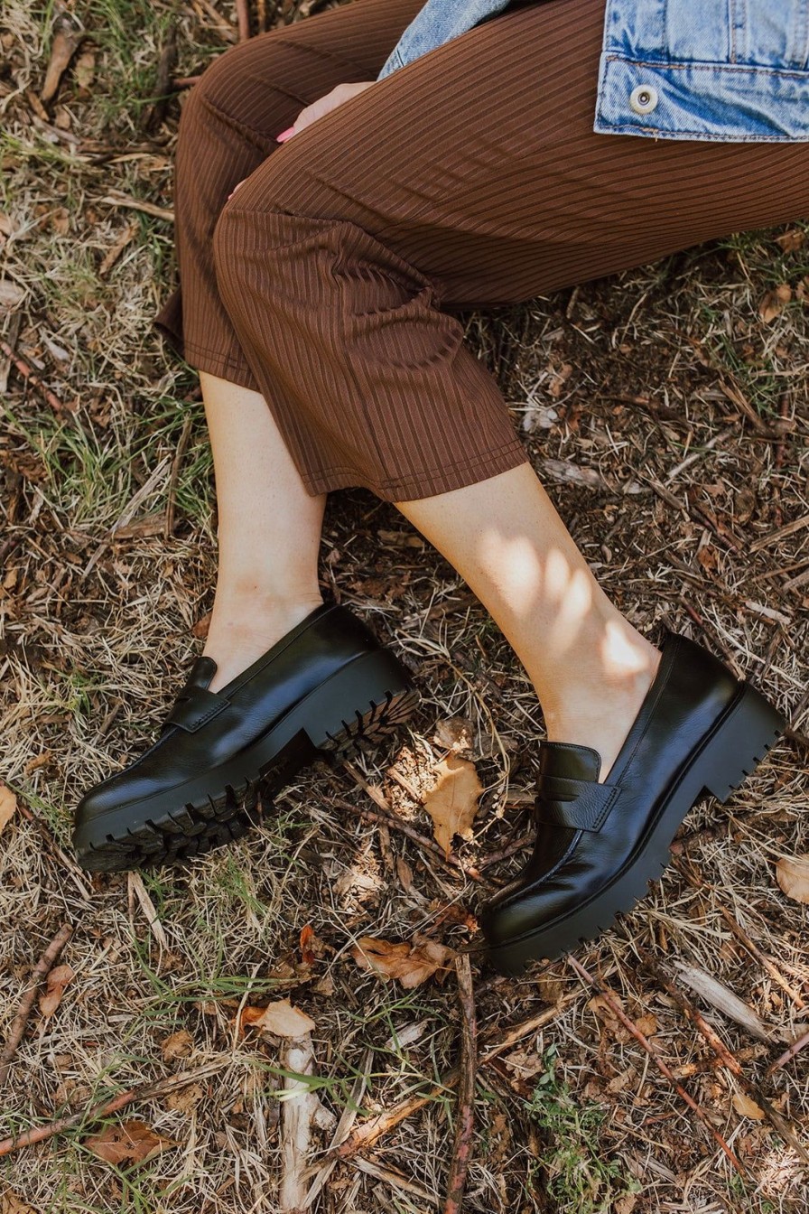 Women Pink Desert | The Blair Penny Loafer In Black