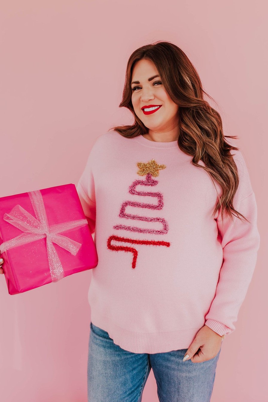 Women Pink Desert Tops | The Tinsel Tree Sweater In Pink