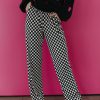 Women Pink Desert Bottoms | The Raylynne Retro Checkered Flare Pants