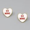 Women Pink Desert | The Be Mine Heart Earrings (2 Colors)