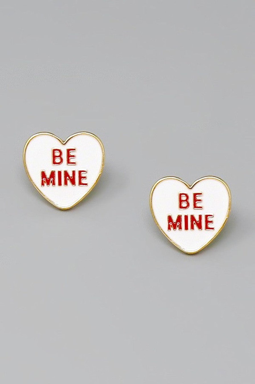 Women Pink Desert | The Be Mine Heart Earrings (2 Colors)