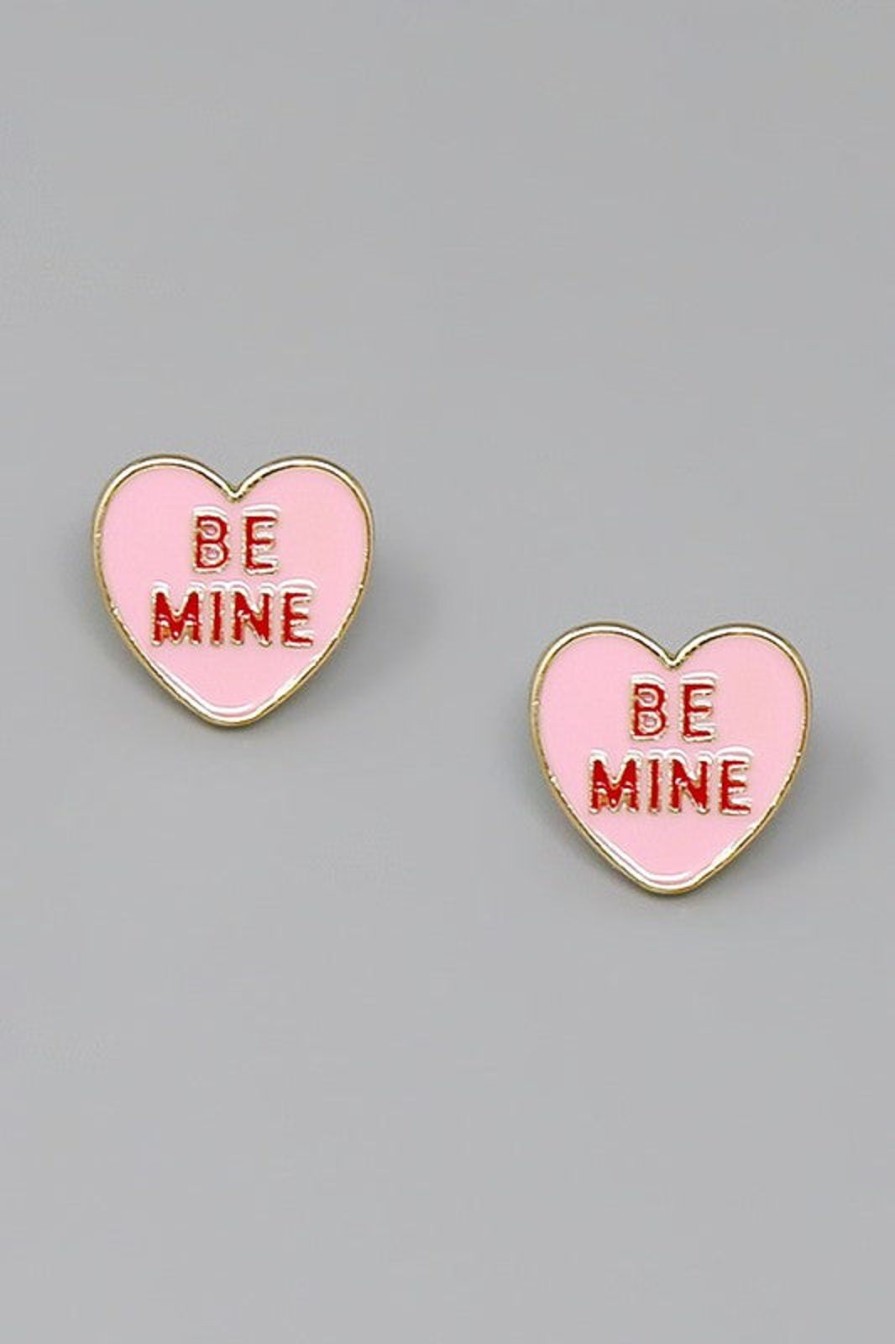 Women Pink Desert | The Be Mine Heart Earrings (2 Colors)